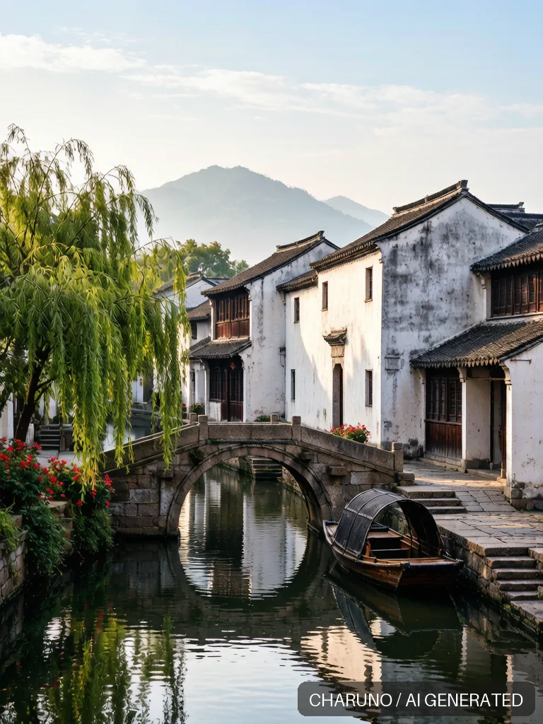 江南水乡 · 图库，第 5 张生成图片