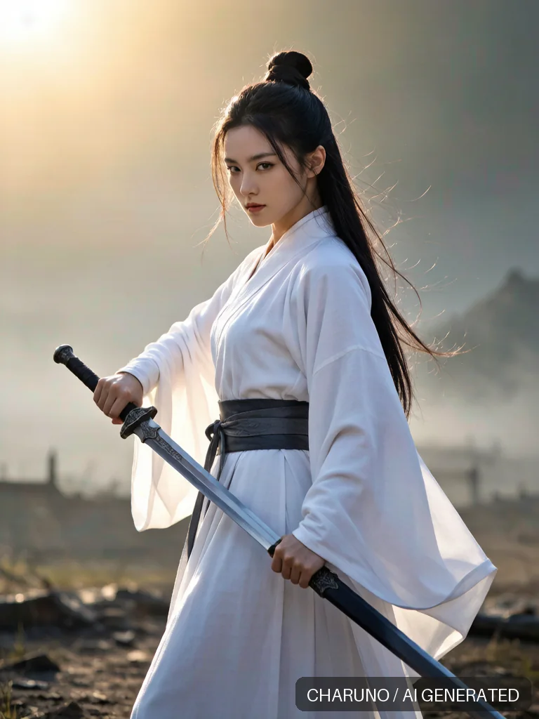 古风侠女剑客 · 图库,第 6 张生成图片