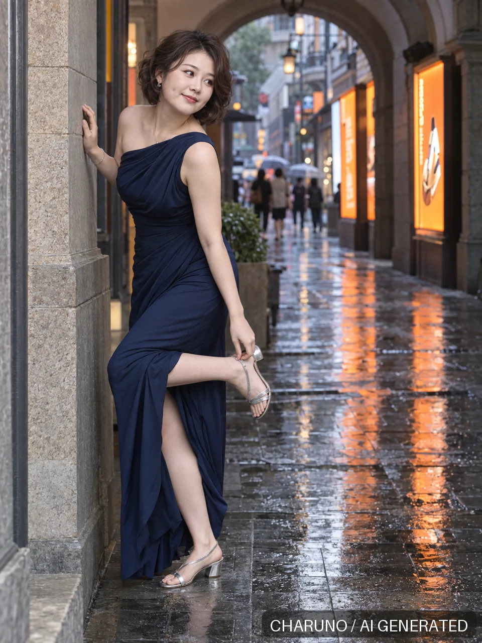 冯清·电影感街头写真，第 1 张生成图片