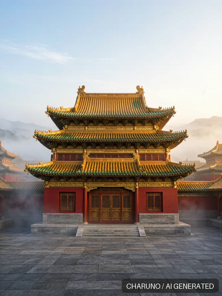 琉璃瓦顶 · 图库，第 7 张生成图片