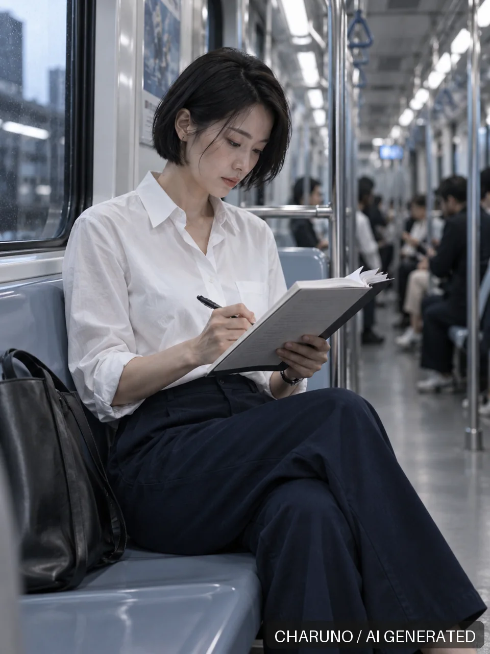 多场景新写真·新闻编辑的一天，第 5 张生成图片