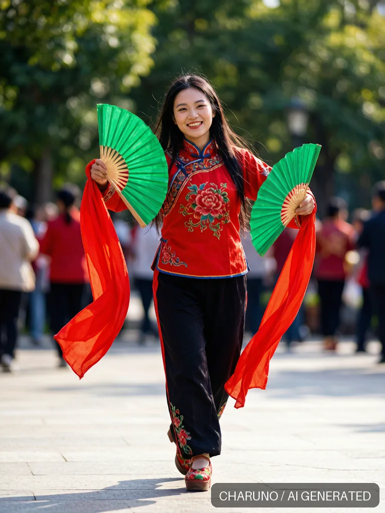秧歌舞 · 图库，第 4 张生成图片