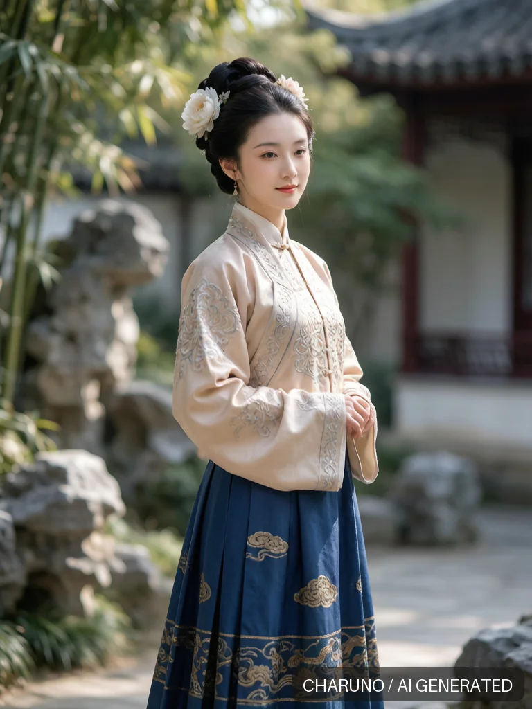 明代仕女 · 图库，第 8 张生成图片