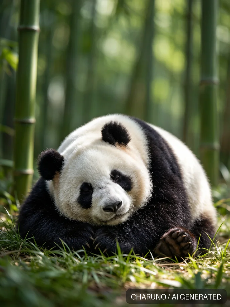 憨态熊猫 · 图库,第 4 张生成图片