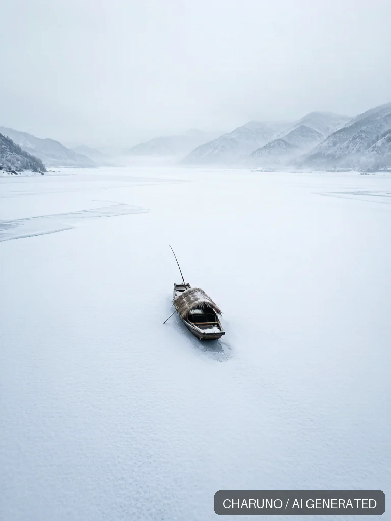 独钓寒江雪 · 图库，第 3 张生成图片