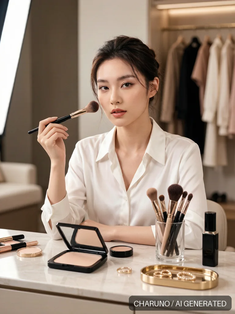 美妆博主 · 图库,第 7 张生成图片