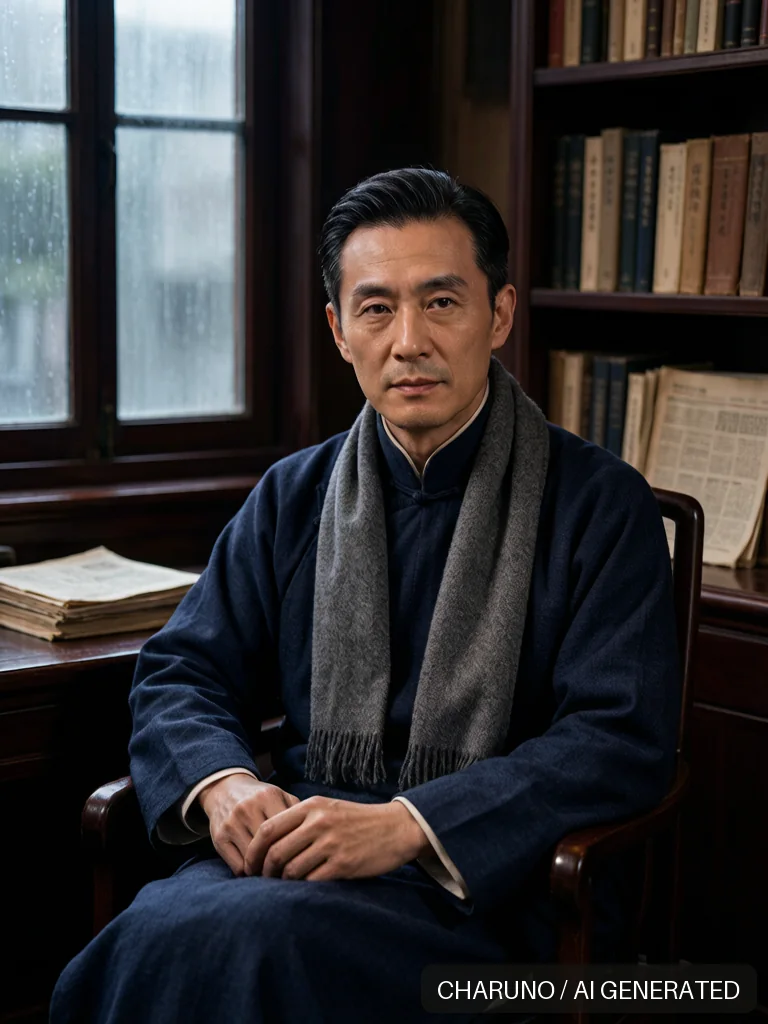 民国长衫先生 · 图库,第 3 张生成图片