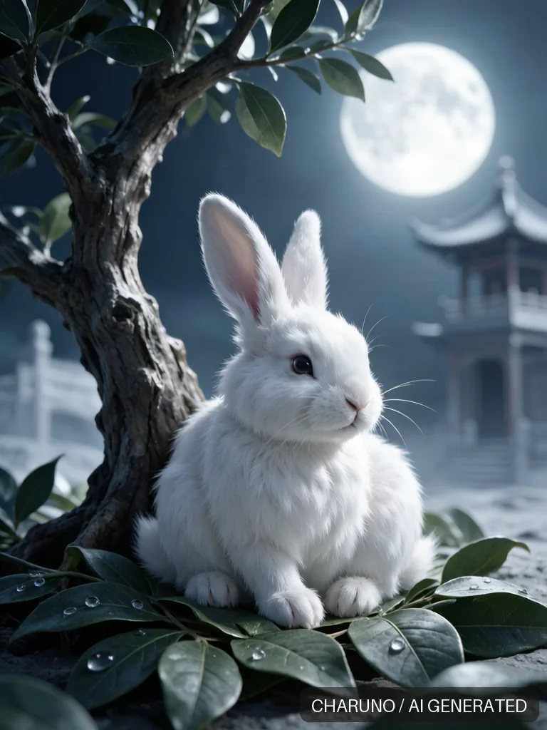生肖玉兔 · 图库,第 1 张生成图片