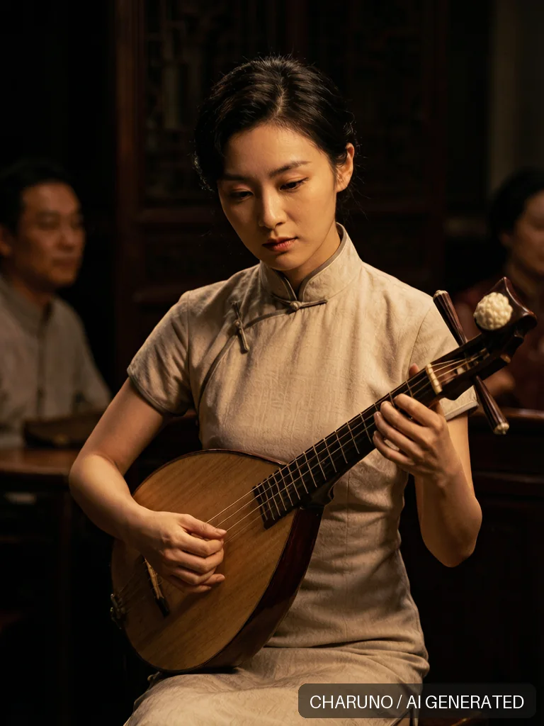 评弹女艺人 · 图库，第 5 张生成图片