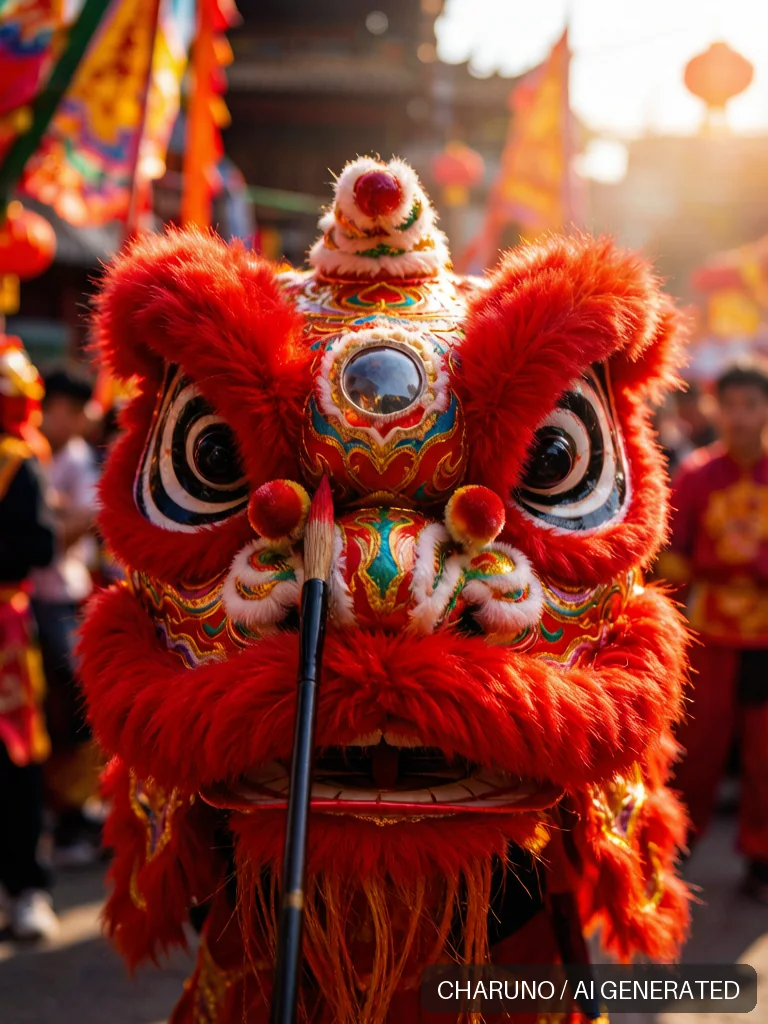 舞狮点睛 · 图库，第 4 张生成图片