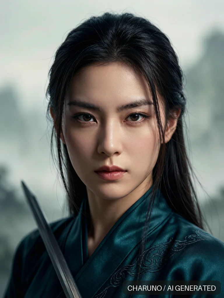 峨眉女侠客 · 图库，第 5 张生成图片