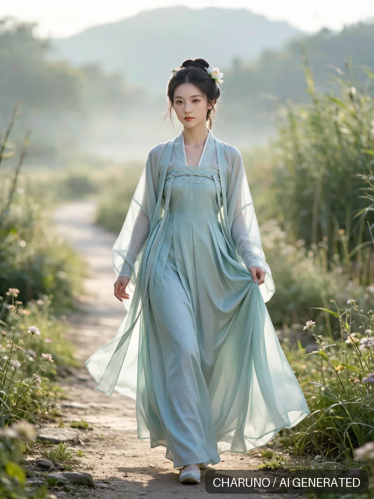 采莲少女 · 图库,第 4 张生成图片