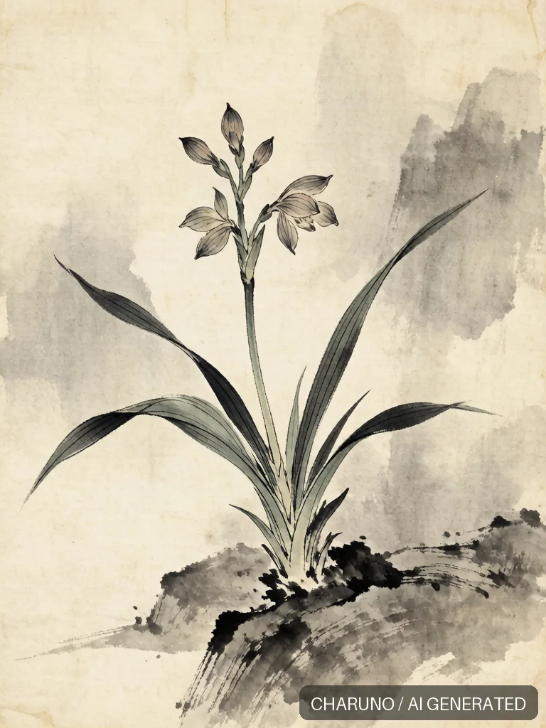 空谷兰花 · 图库，第 8 张生成图片
