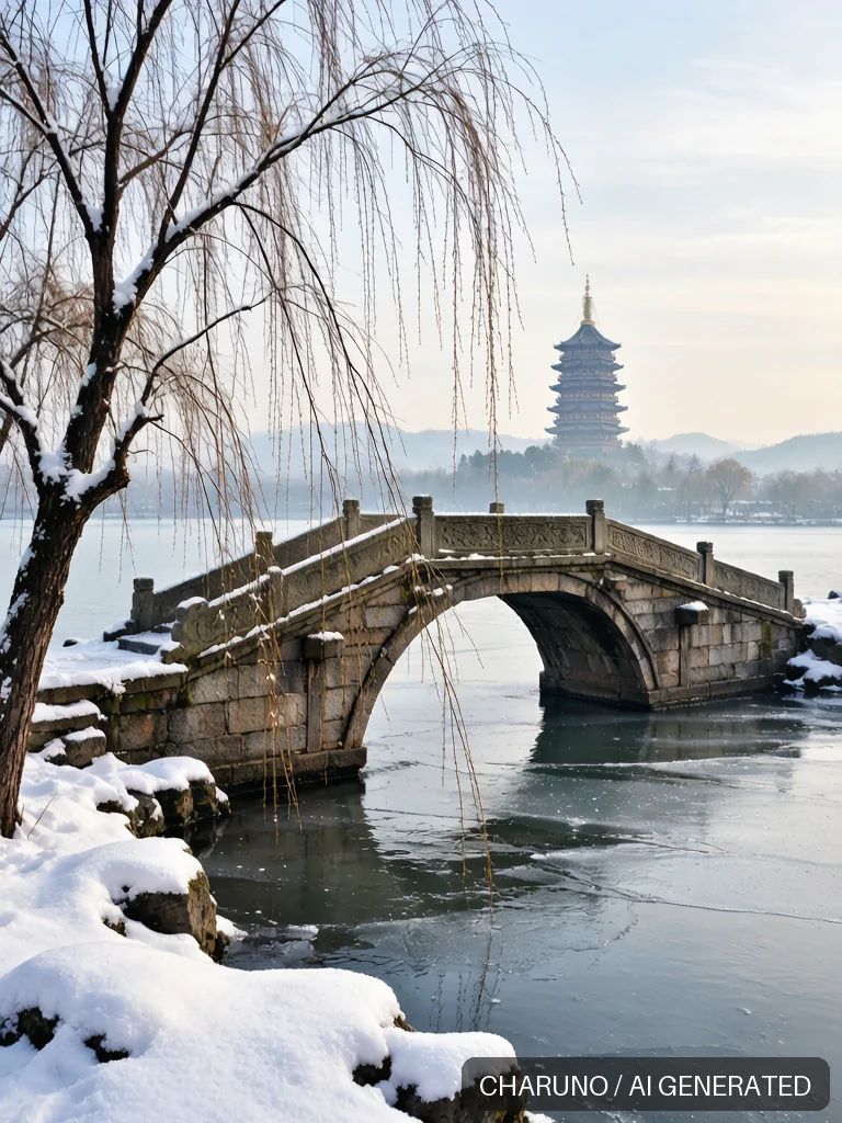 西湖断桥 · 图库,第 5 张生成图片