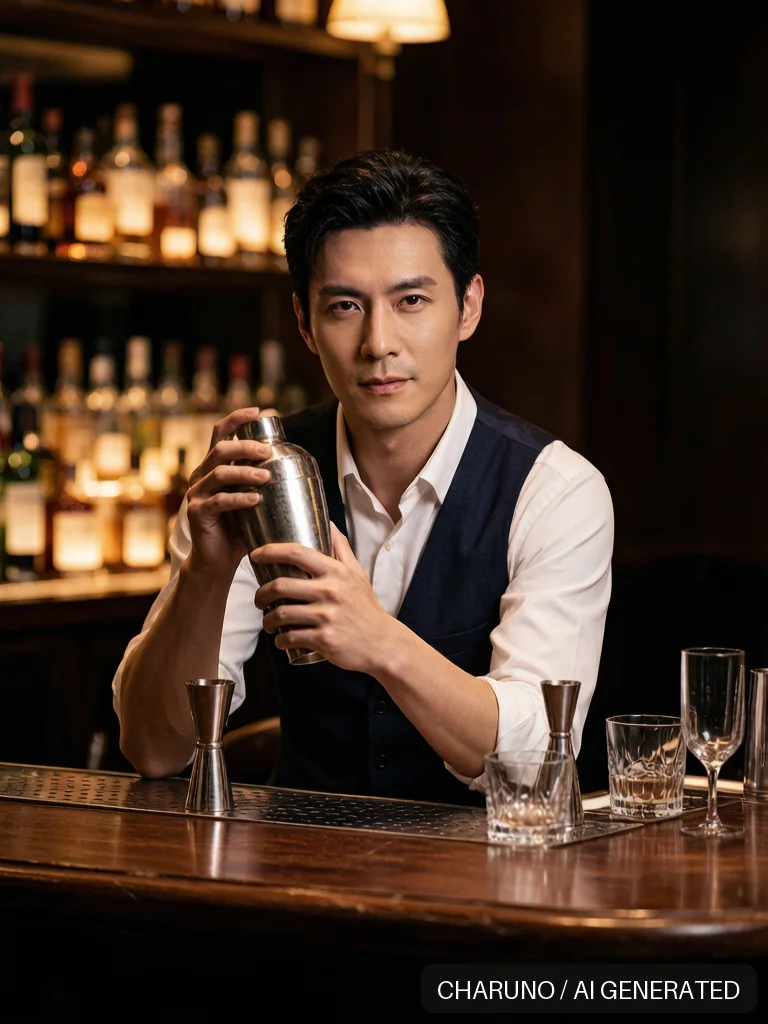 调酒师 · 图库，第 3 张生成图片