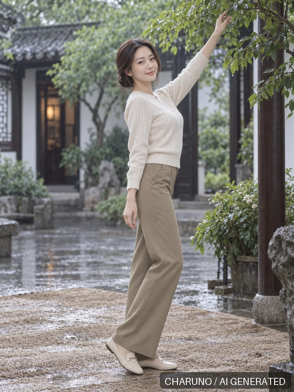 梁芷·动作参考八种生活写真，第 4 张生成图片