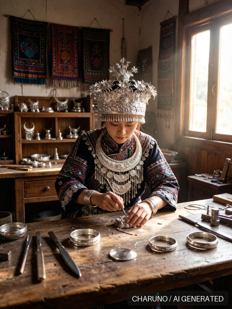 苗银女锻造师 · 图库，第 6 张生成图片