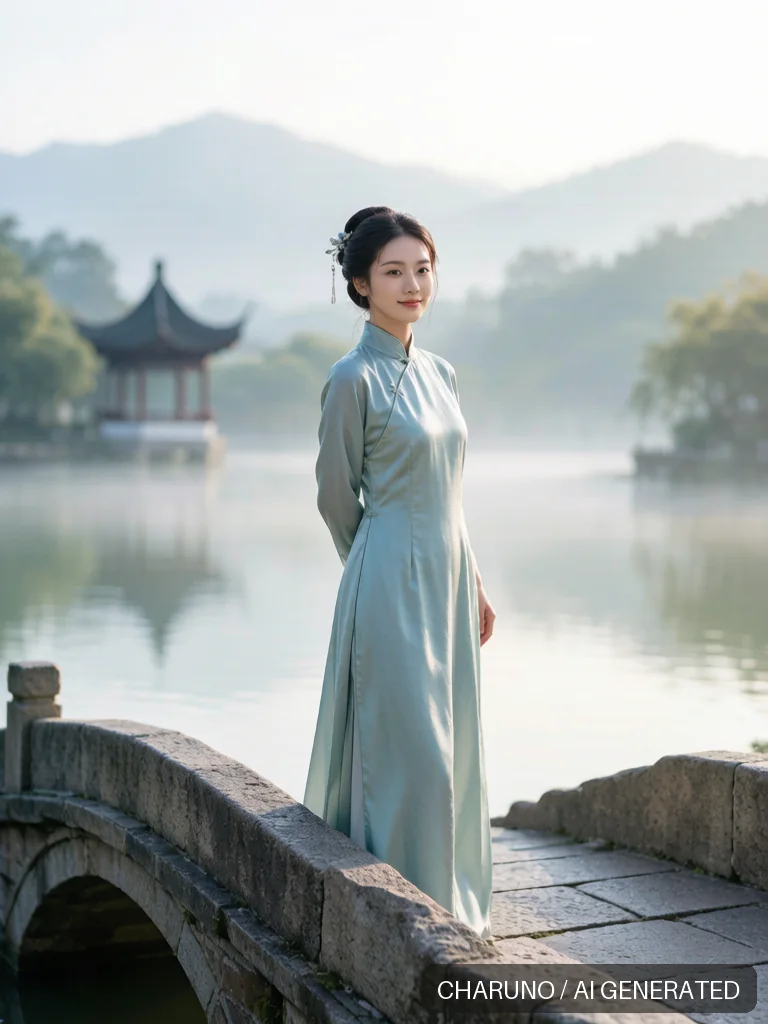 江南温婉人像 · 图库，第 8 张生成图片