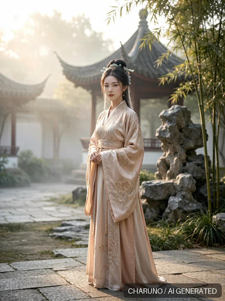 宋韵古典美人 · 图库，第 8 张生成图片