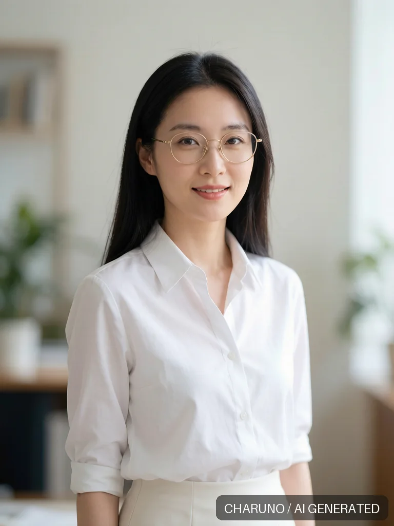 知性书卷女教师 · 图库，第 2 张生成图片
