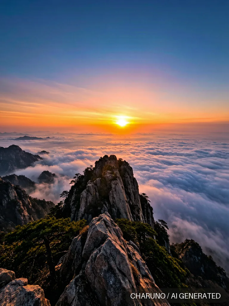 泰山日出 · 图库,第 8 张生成图片