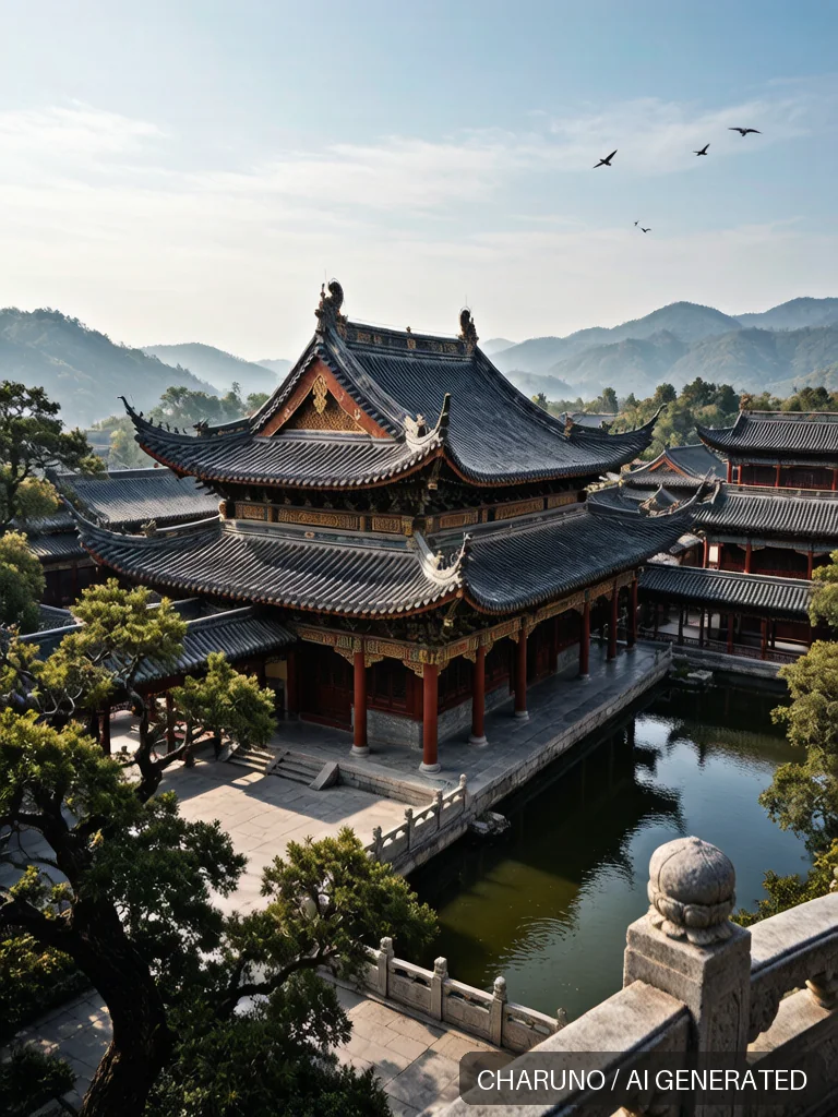 飞檐翘角 · 图库，第 3 张生成图片