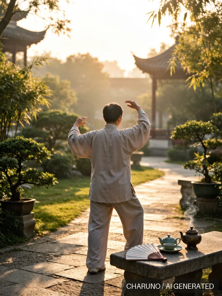 晨练太极 · 图库，第 5 张生成图片