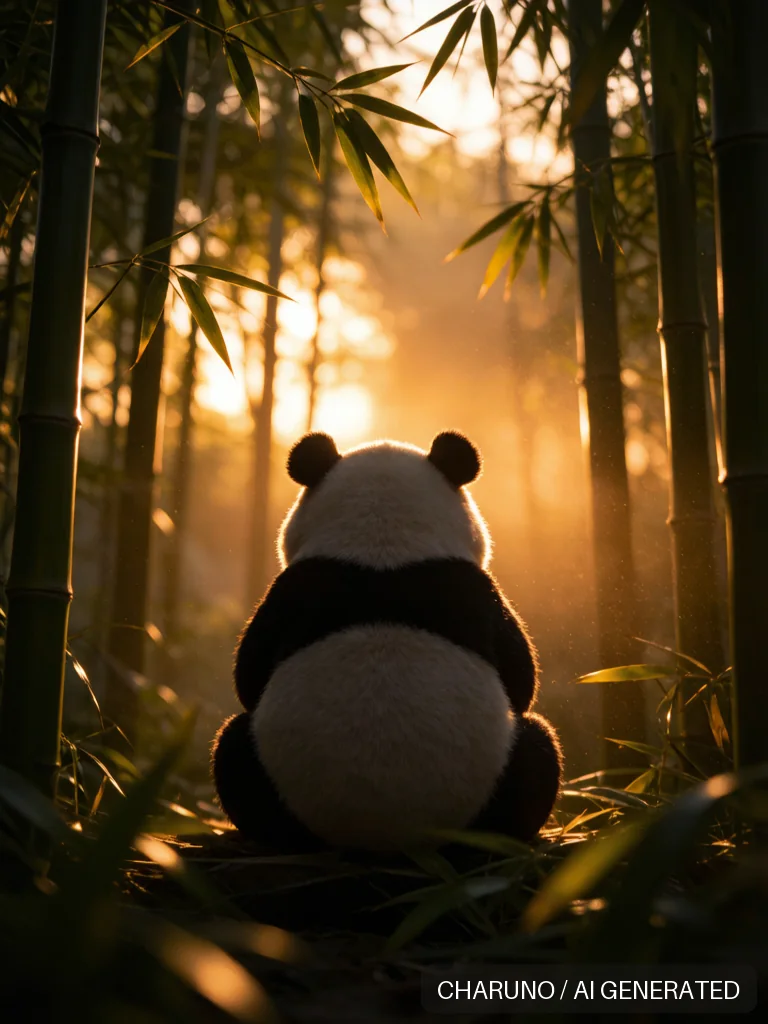 憨态熊猫 · 图库,第 6 张生成图片