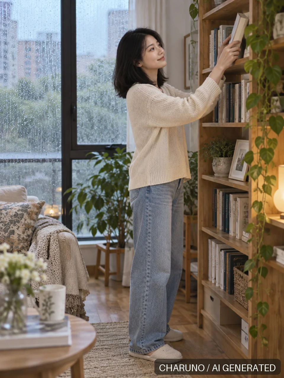 多彩日常·雨天针织，第 7 张生成图片