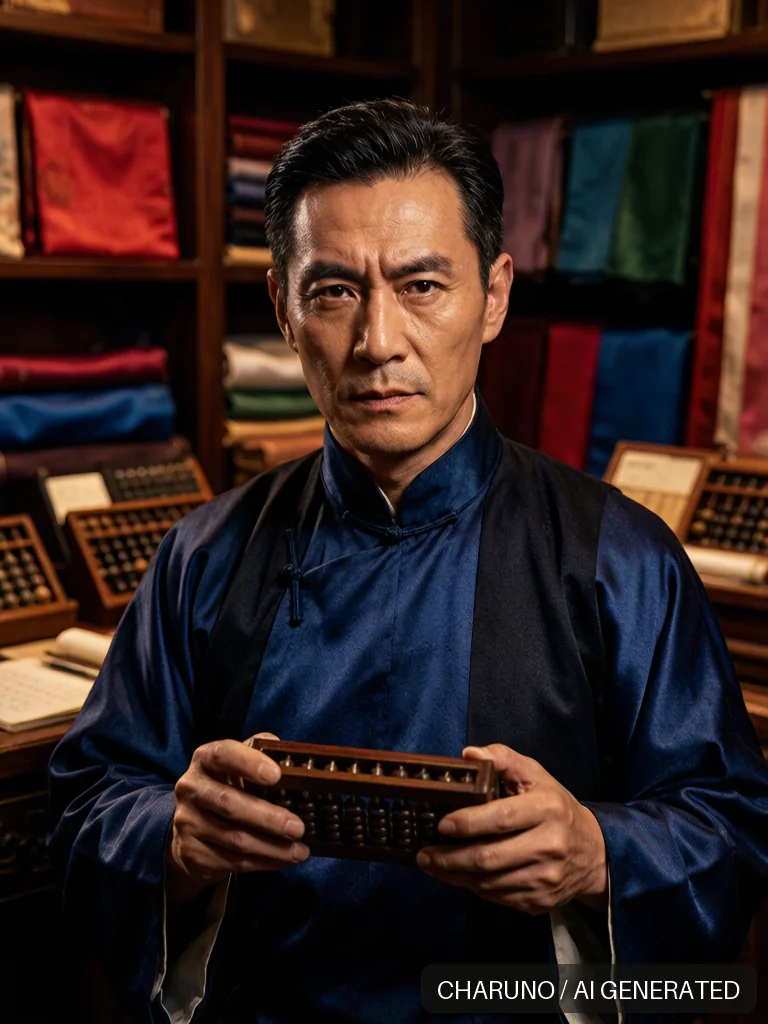 绸缎庄掌柜 · 图库，第 3 张生成图片