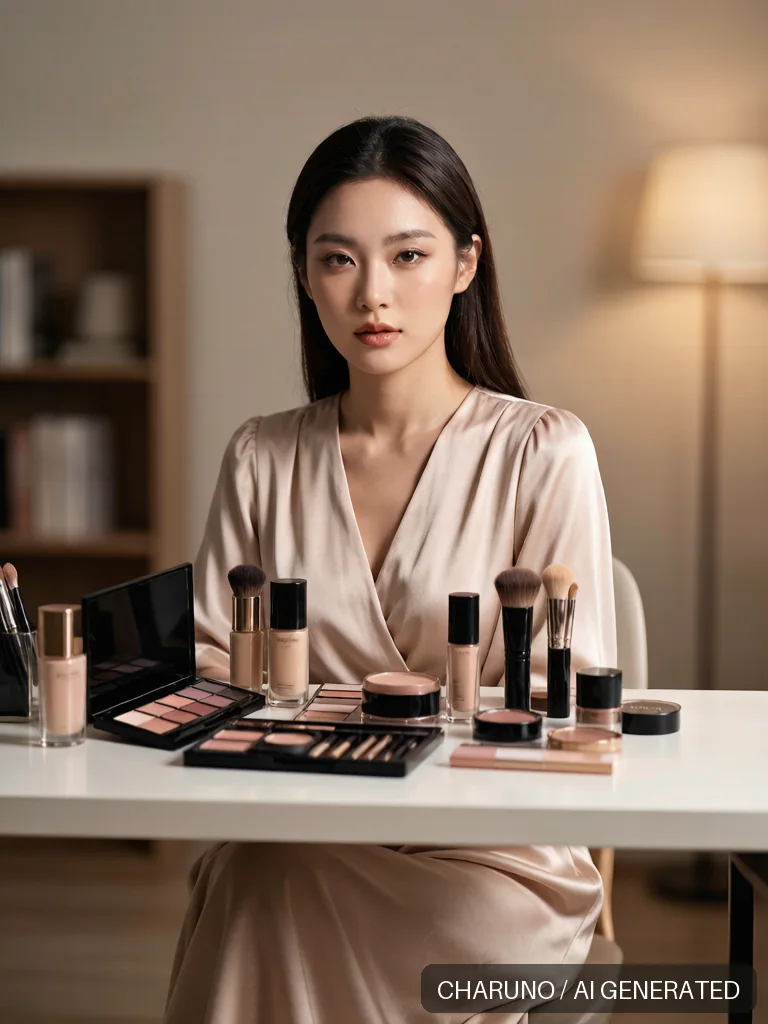 美妆博主 · 图库,第 3 张生成图片