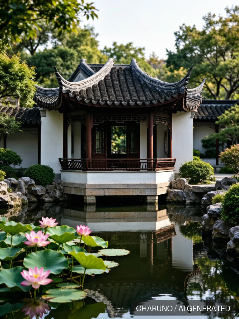 园林水榭 · 图库，第 5 张生成图片
