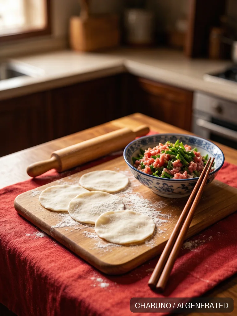 包饺子 · 图库，第 4 张生成图片