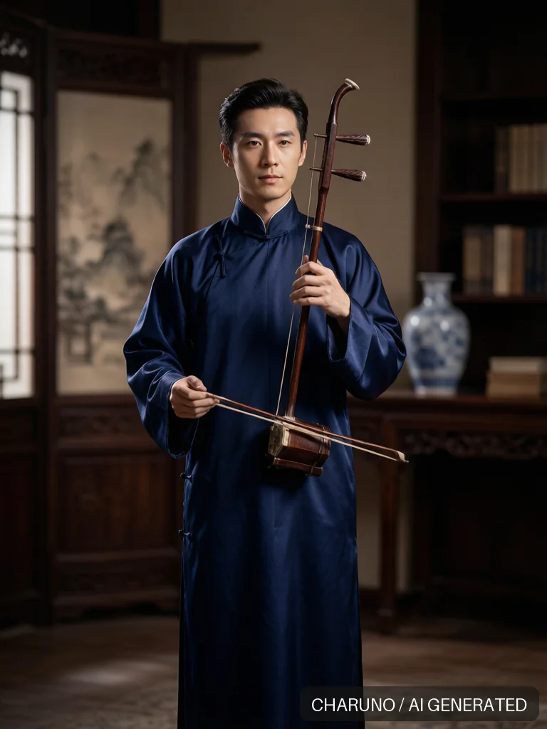 二胡乐师 · 图库,第 8 张生成图片