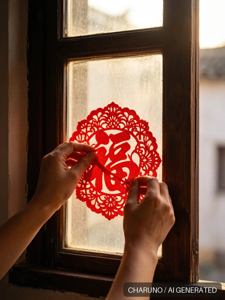 贴窗花 · 图库，第 4 张生成图片