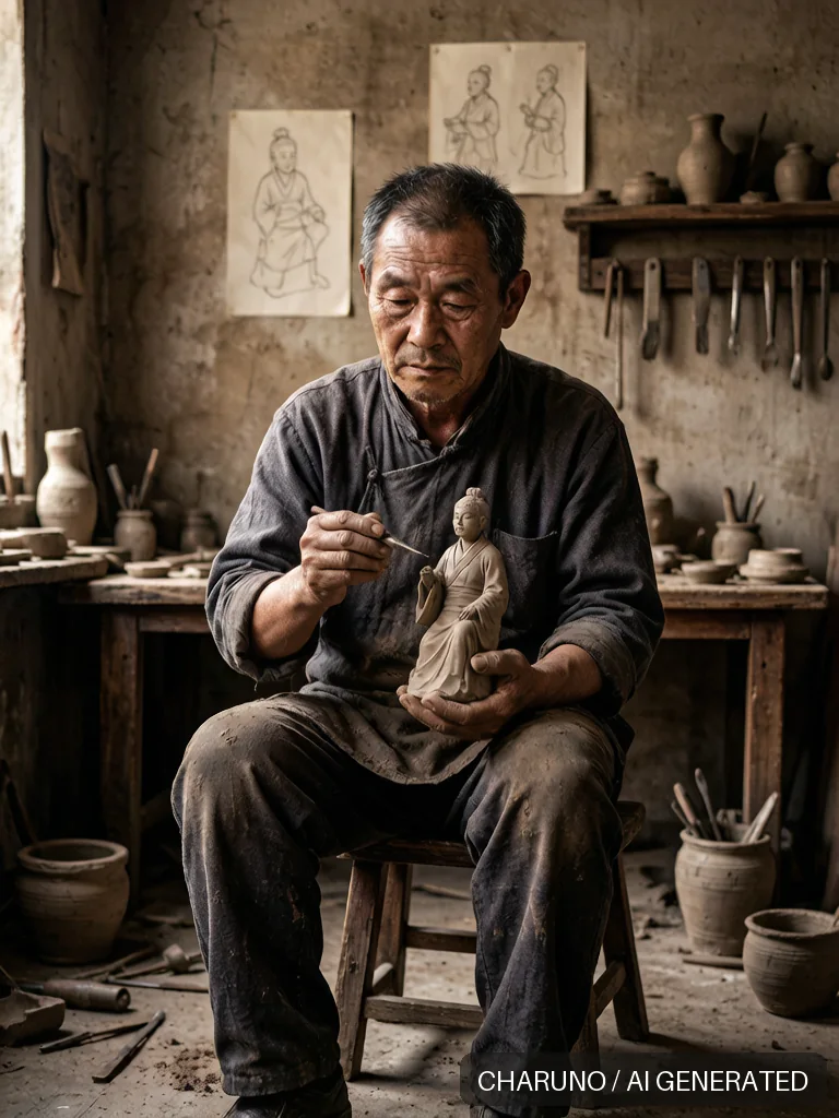 泥人艺人 · 图库，第 8 张生成图片