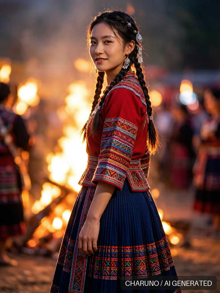 彝族服饰 · 图库，第 6 张生成图片