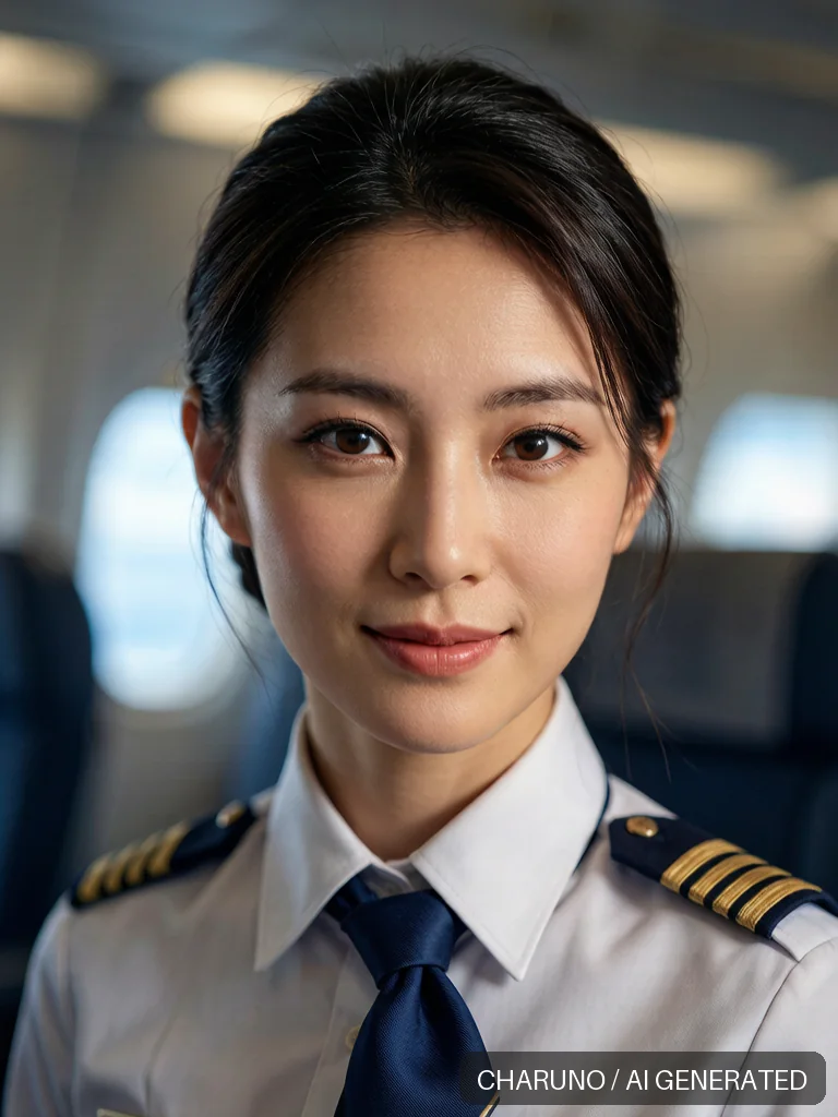 亚洲空乘 · 图库,第 5 张生成图片