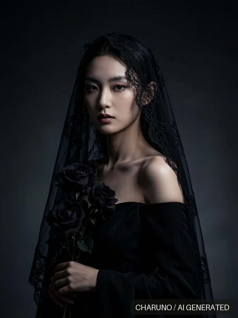 哥特暗黑时装 · 虚构成年女性，第 4 张生成图片