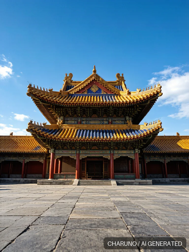 琉璃瓦顶 · 图库，第 8 张生成图片