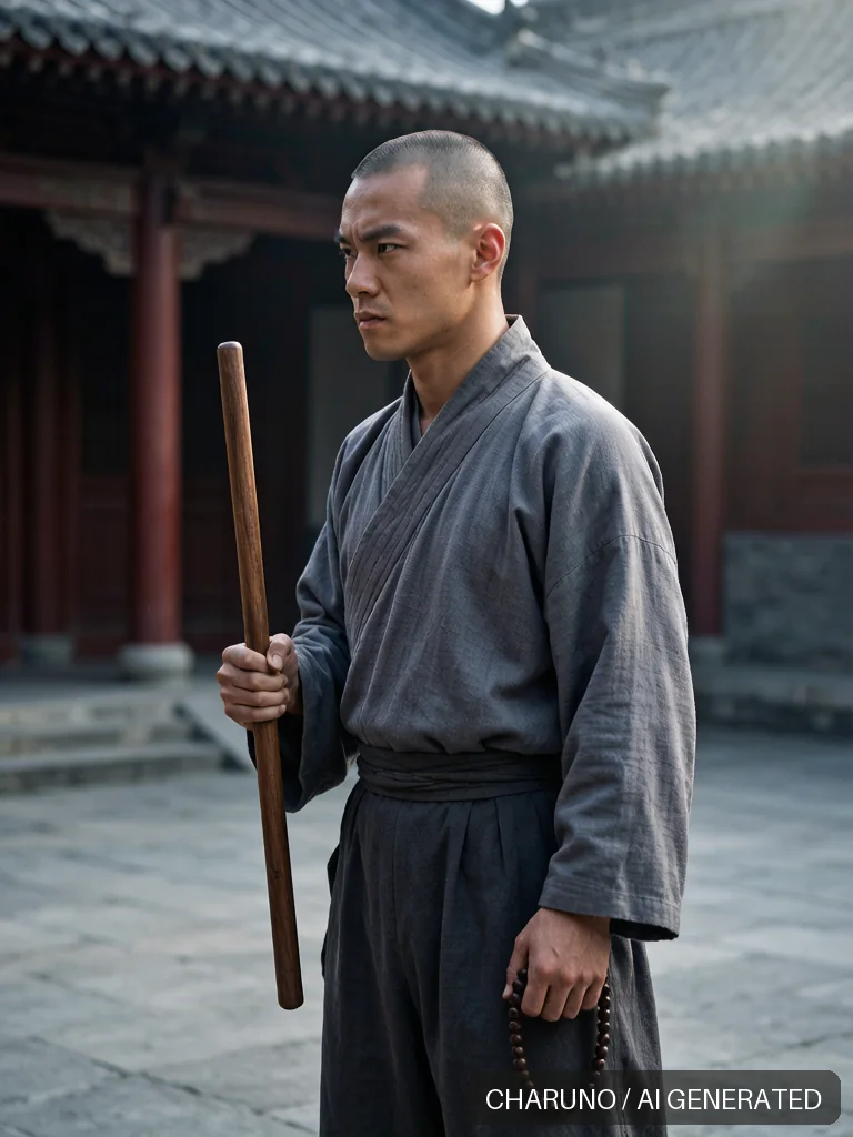 少林武僧 · 图库，第 7 张生成图片