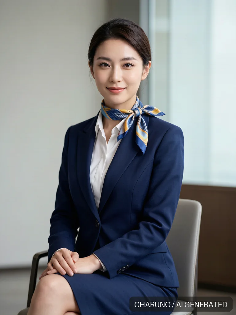 亚洲空乘 · 图库,第 3 张生成图片
