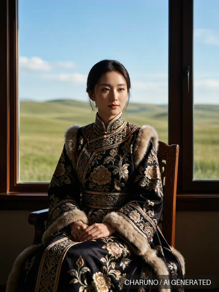 达斡尔族服饰 · 图库，第 3 张生成图片