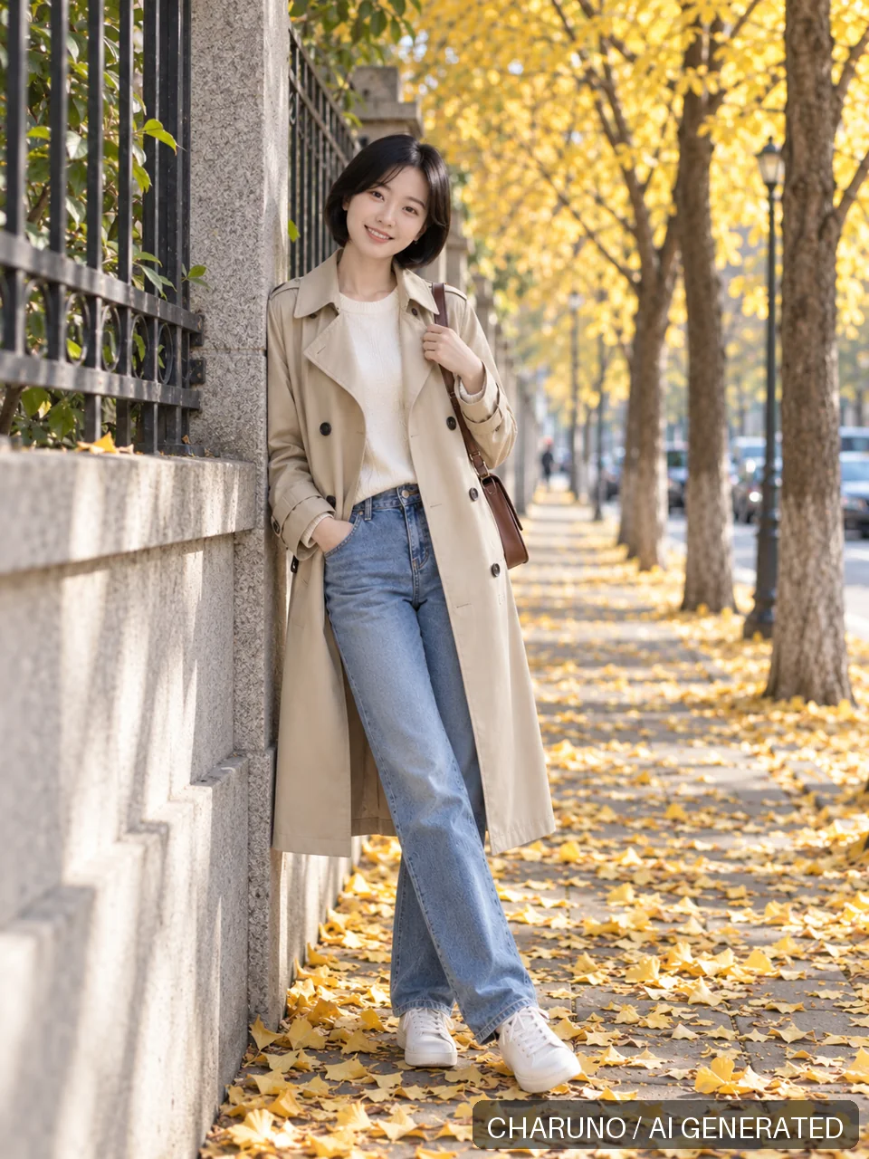 青春靓丽·银杏秋光，第 4 张生成图片