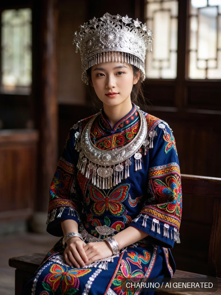 侗族服饰 · 图库，第 3 张生成图片