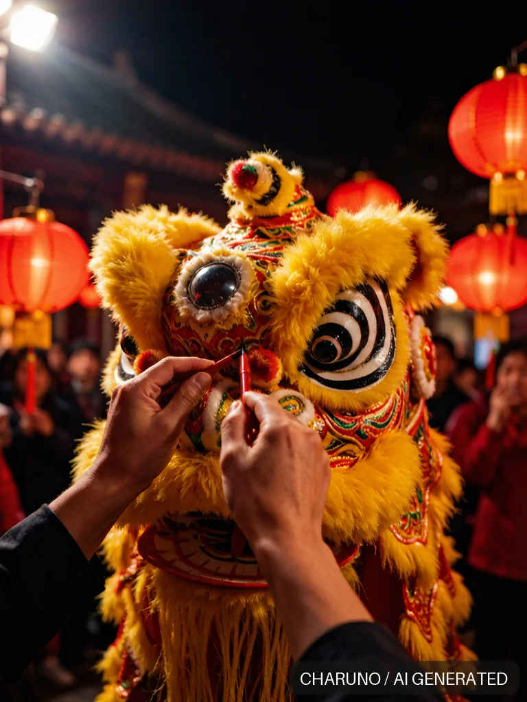 舞狮点睛 · 图库，第 6 张生成图片