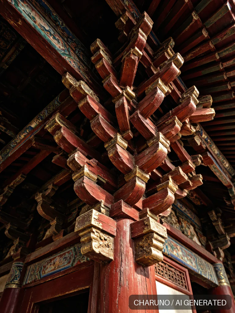 古建斗拱 · 图库，第 8 张生成图片