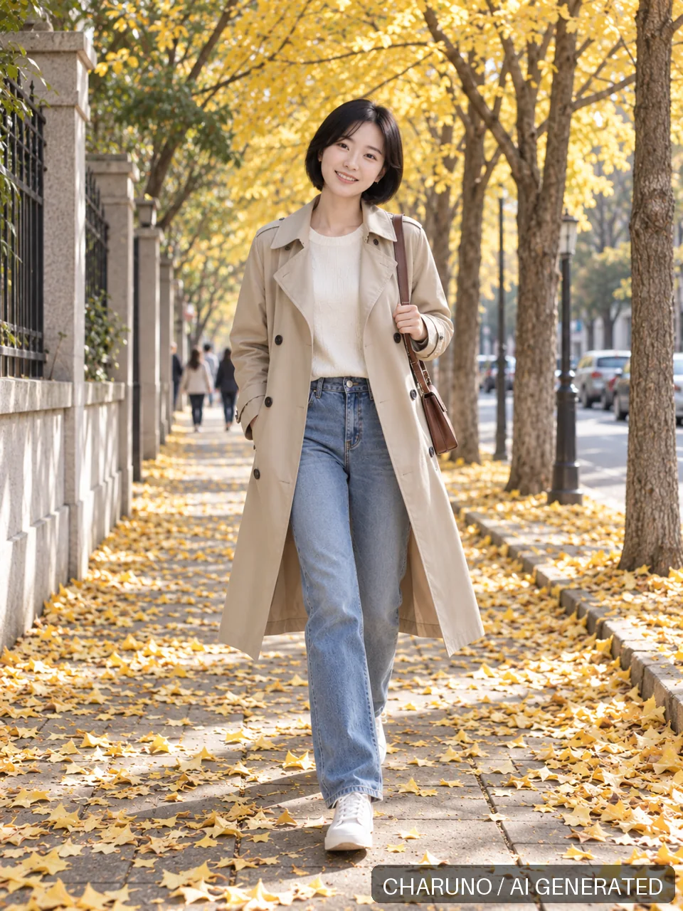 青春靓丽·银杏秋光，第 2 张生成图片
