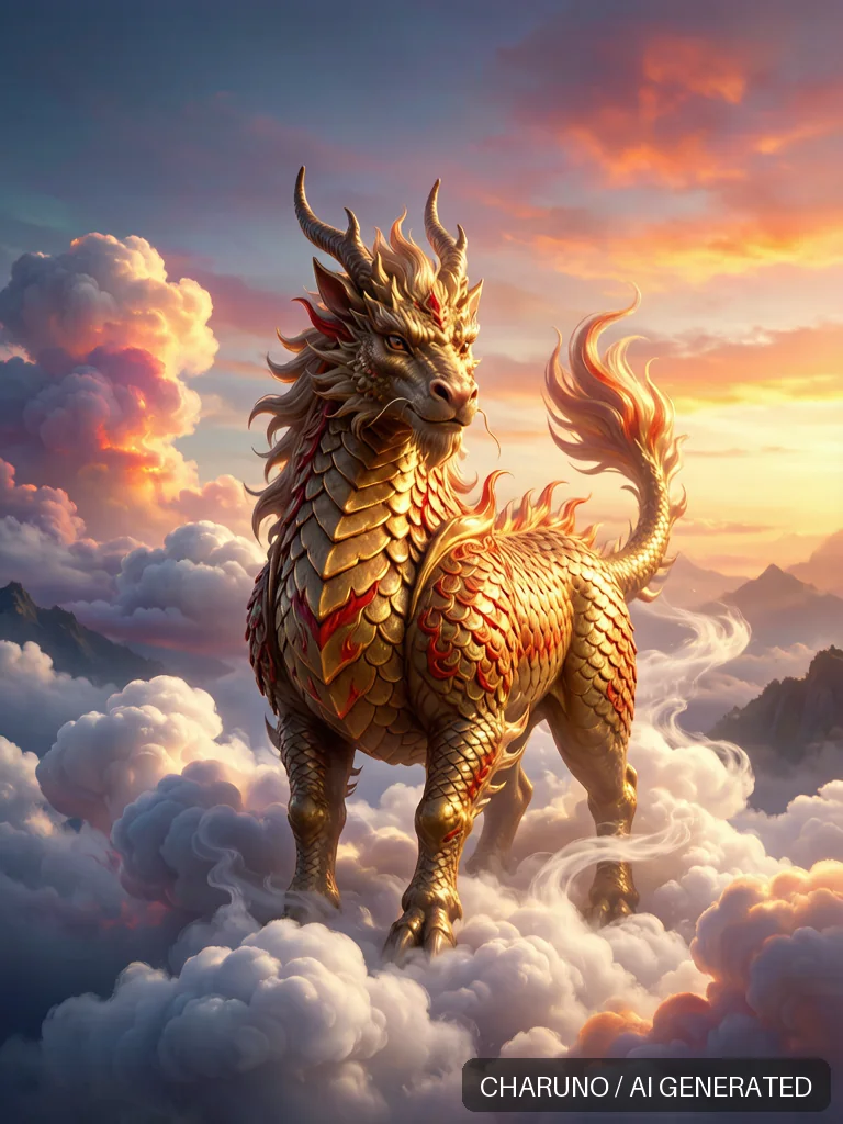 麒麟瑞兽 · 图库，第 7 张生成图片