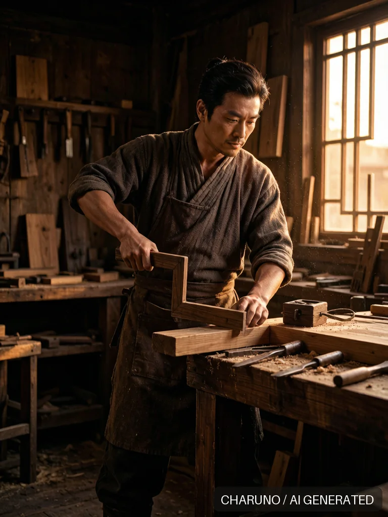 工匠祖师鲁班 · 图库，第 8 张生成图片